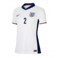 England Kyle Walker #2 Replica Home Shirt Ladies Euro 2024 Short Sleeve